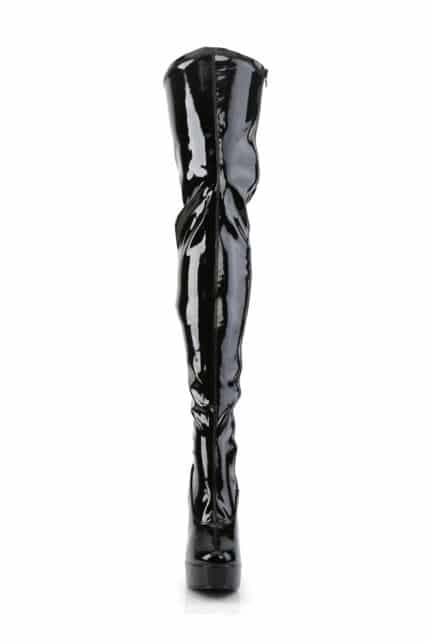 ELECTRA-3000Z Black Knee High Boots (by Pleaser) 4