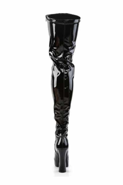 ELECTRA-3000Z Black Knee High Boots (by Pleaser) 4