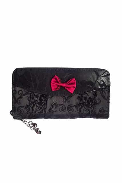 GOTHIC IVY BLACK LACE WALLET