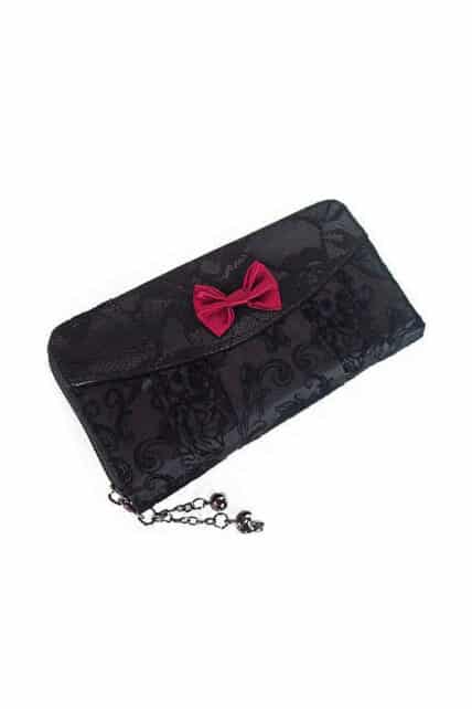 GOTHIC IVY BLACK LACE WALLET