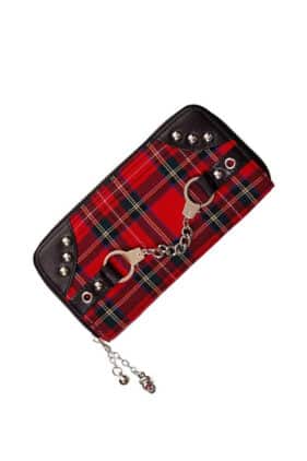 Womens Punk Tribute Tartan Purse