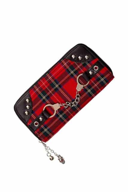 Womens Punk Tribute Tartan Purse