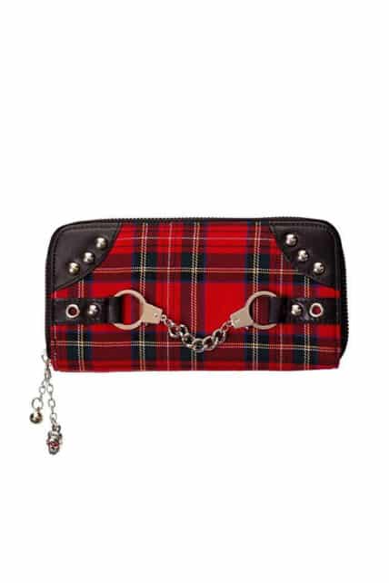 Womens Punk Tribute Tartan Purse